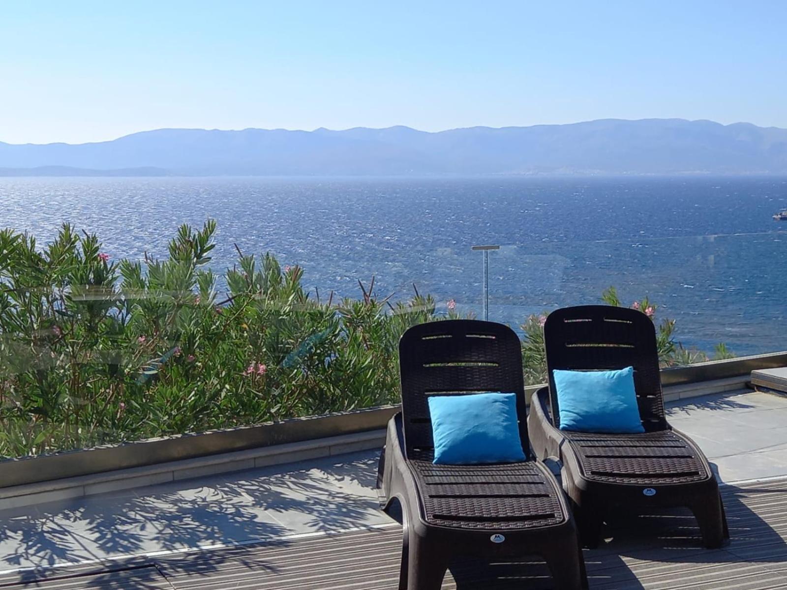 Çeşme 마비 파노라마 빌라 외부 사진